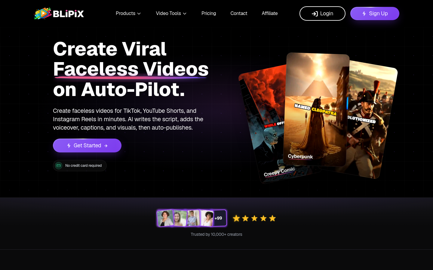 Captured Homepage / Lander