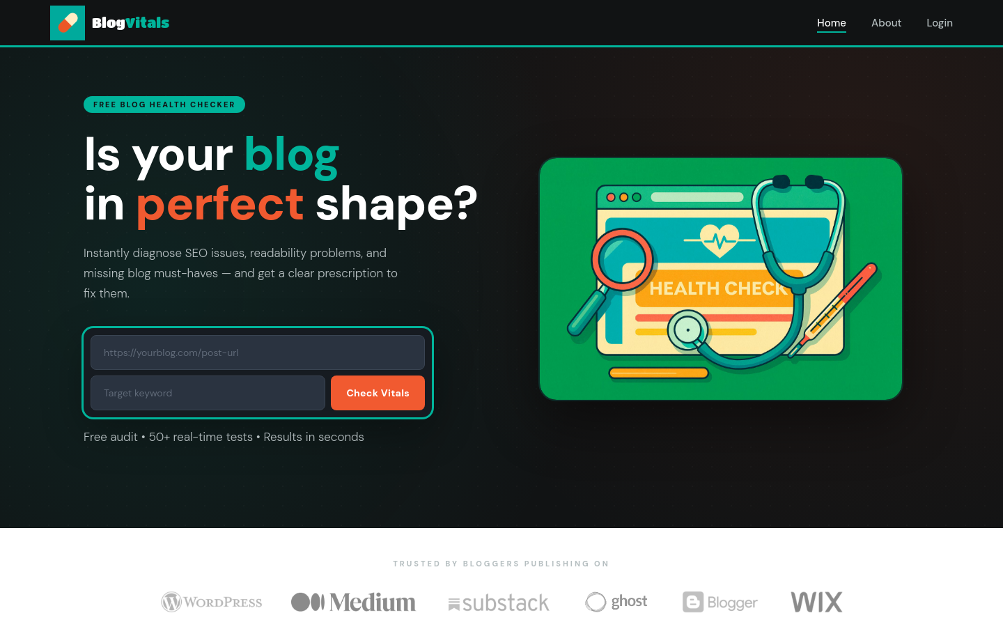 Captured Homepage / Lander