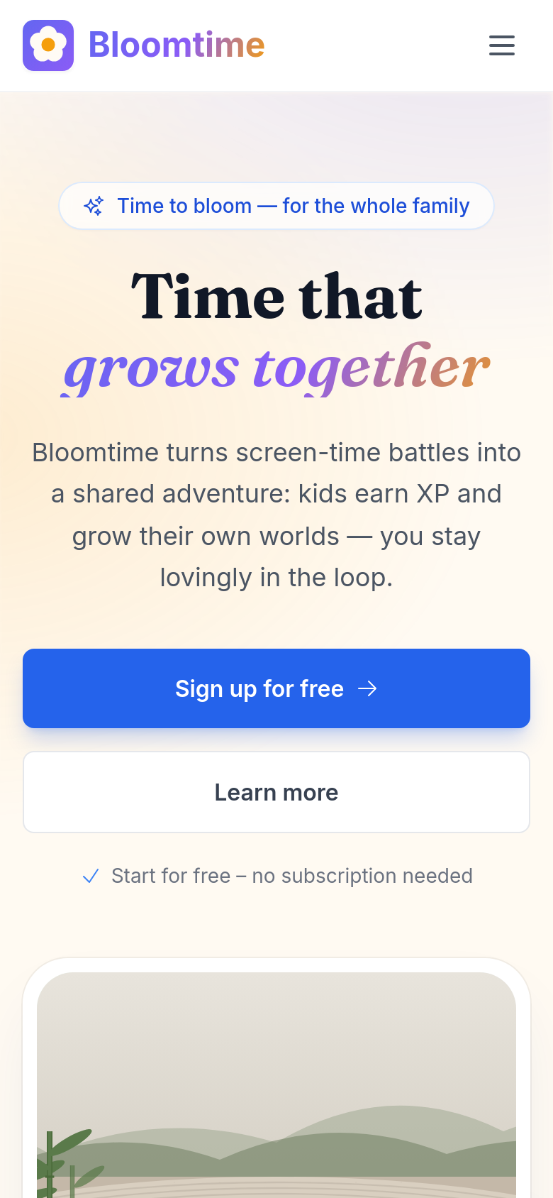 Homepage / Lander