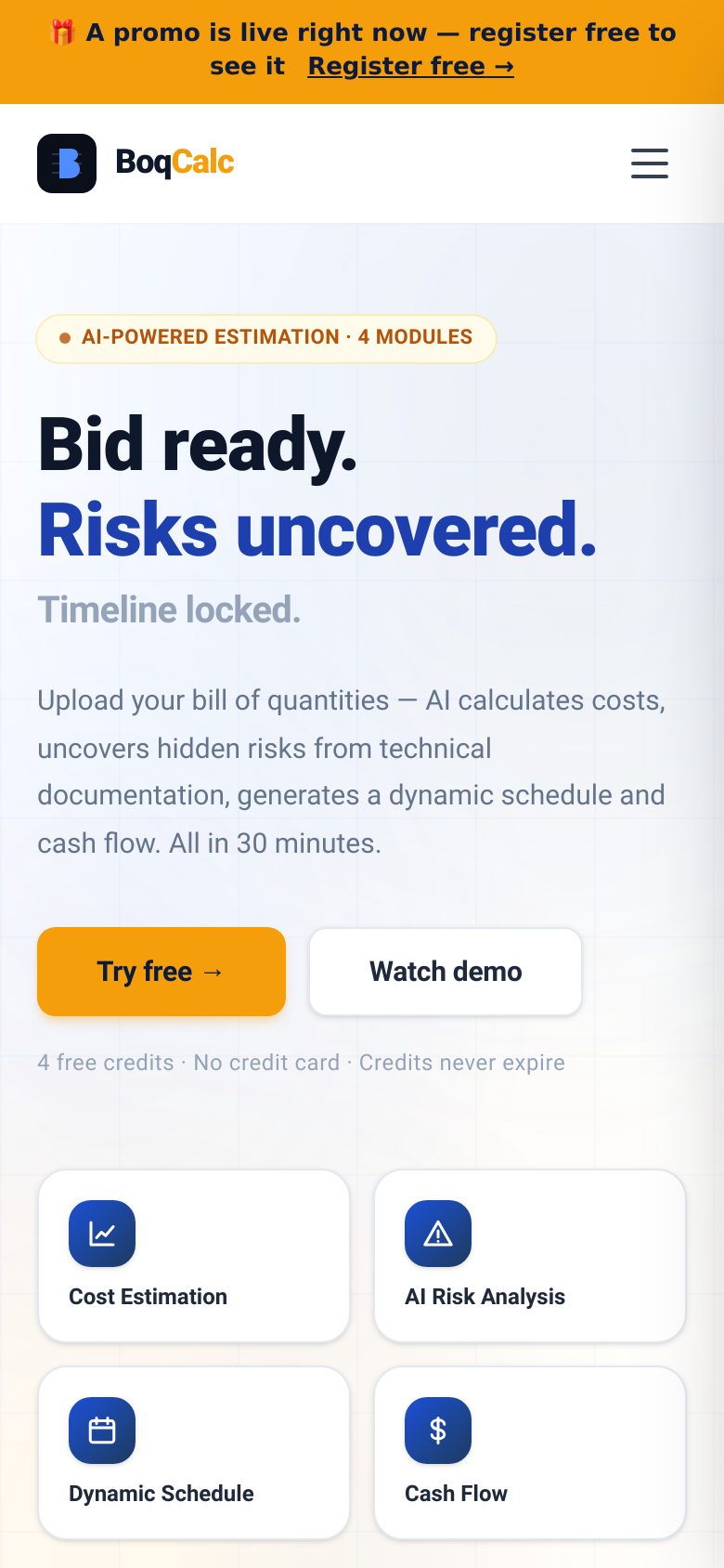 Homepage / Lander