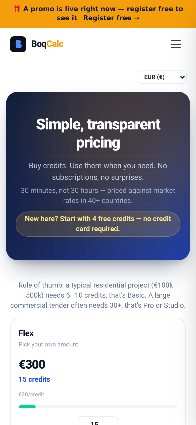 Pricing