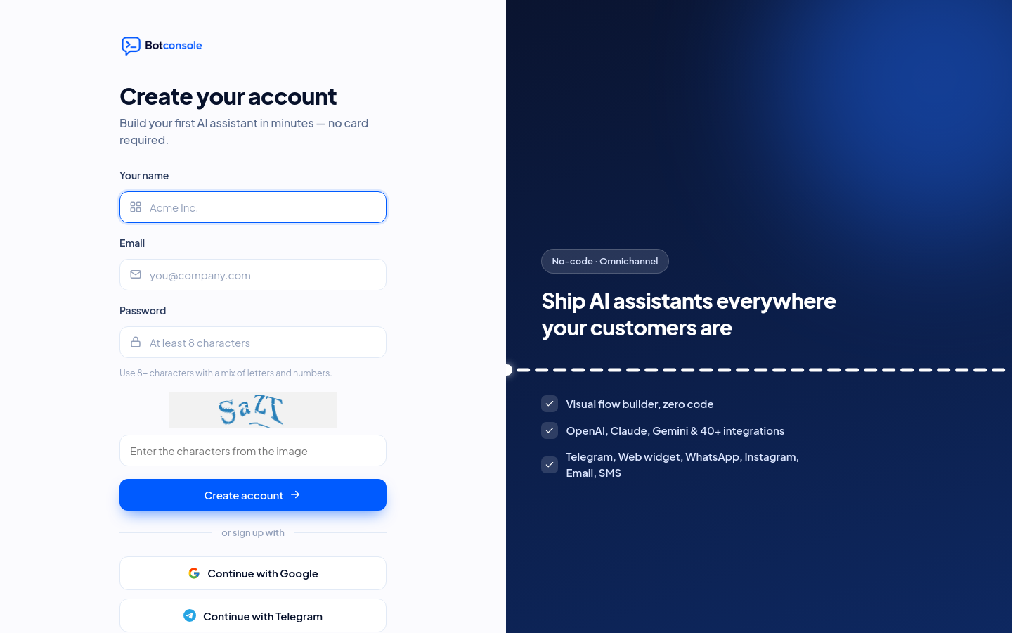 Signup