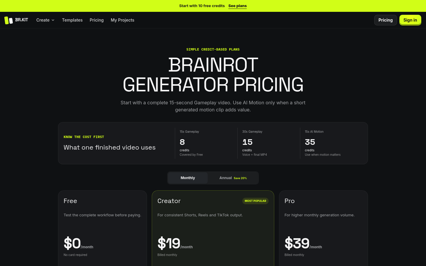 Pricing