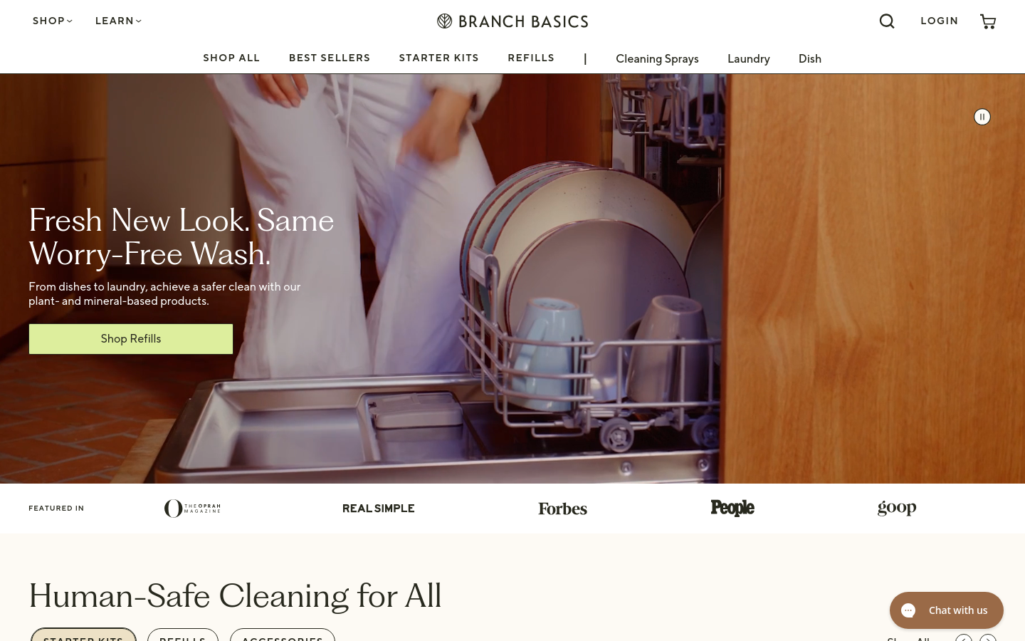 Above-the-fold capture of branchbasics.com