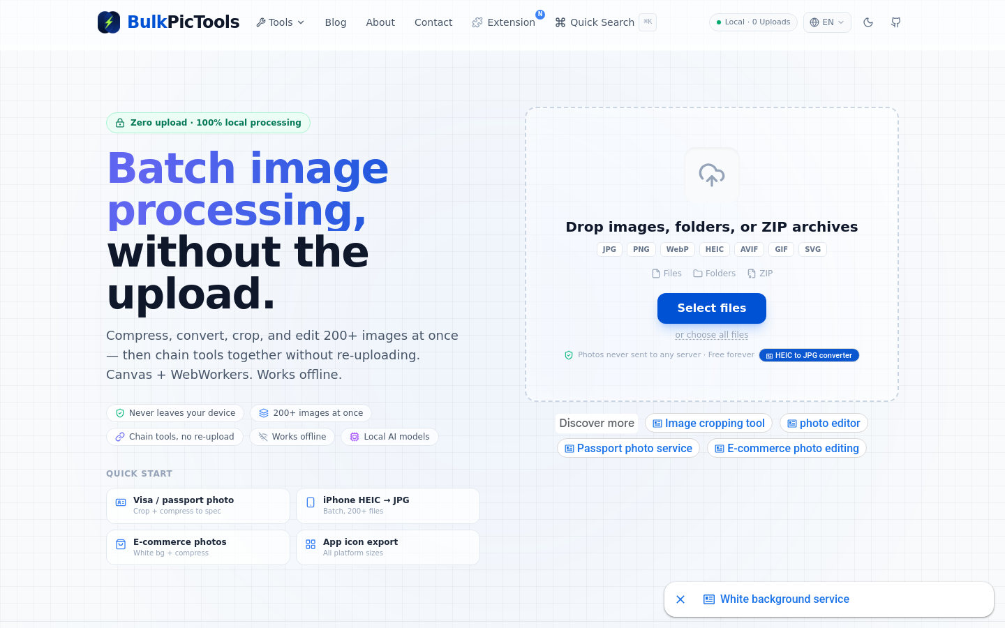 Captured Homepage / Lander