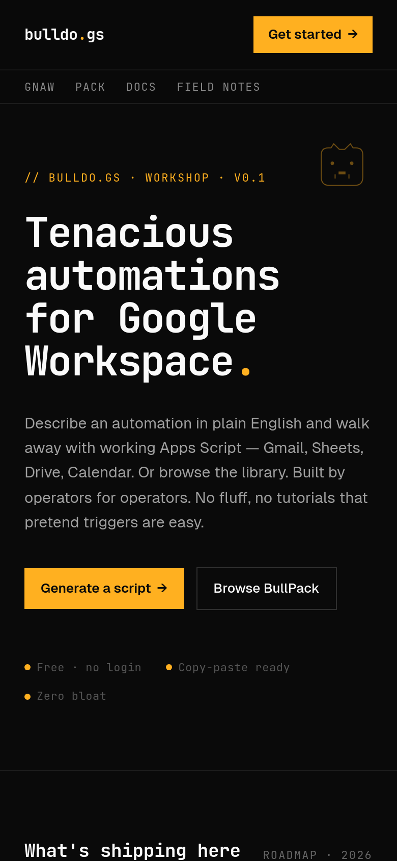 Homepage / Lander