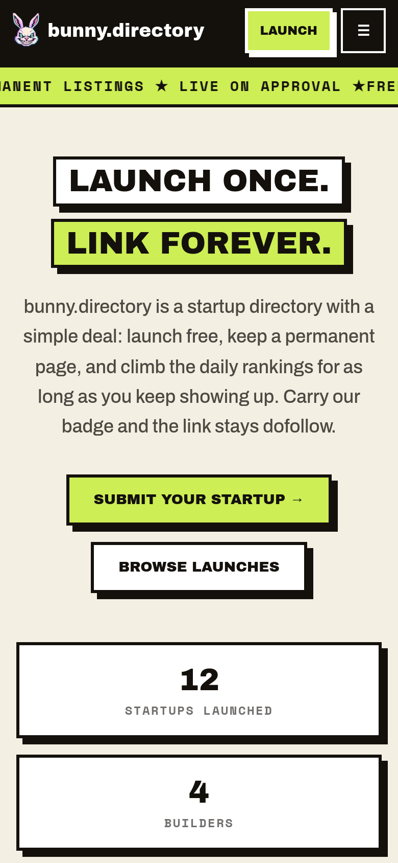 Homepage / Lander
