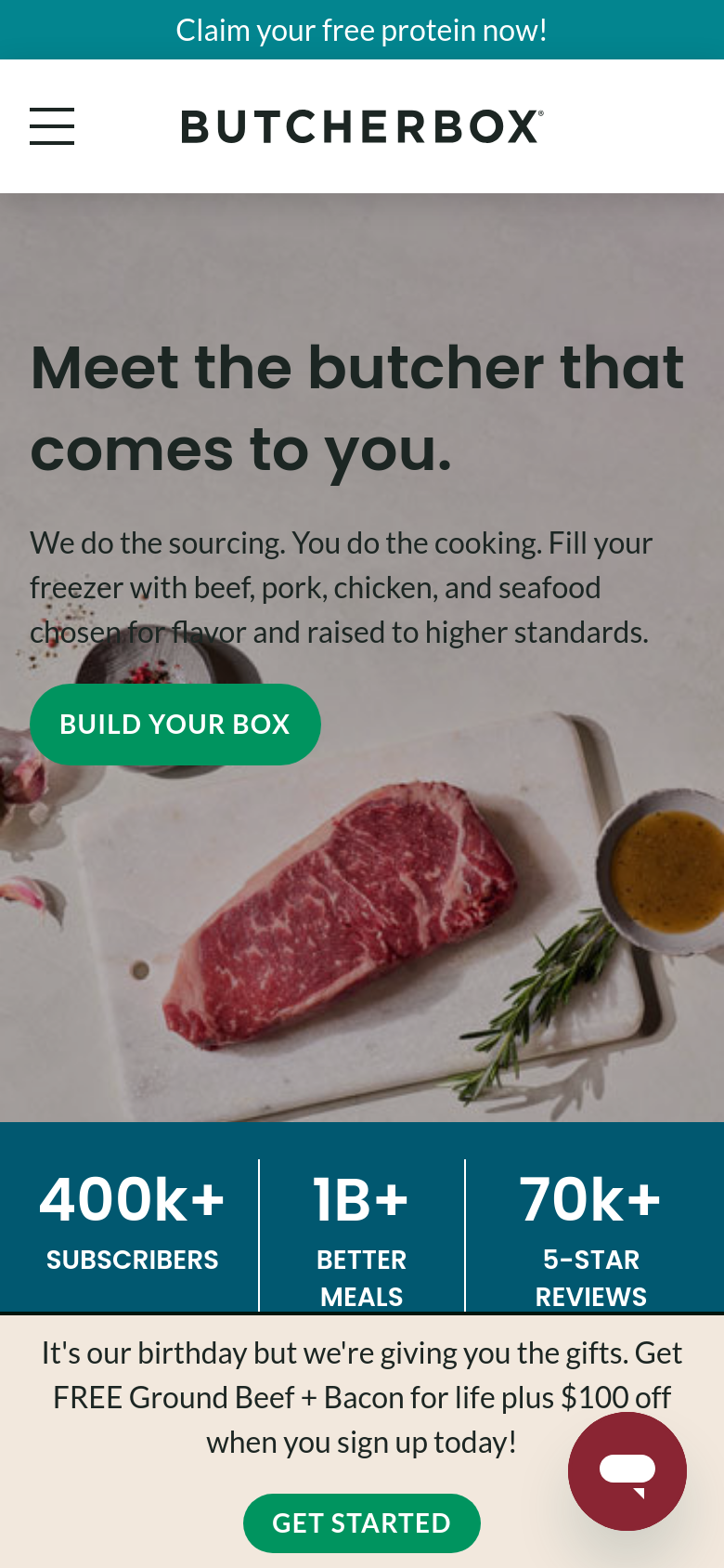 Homepage / Lander