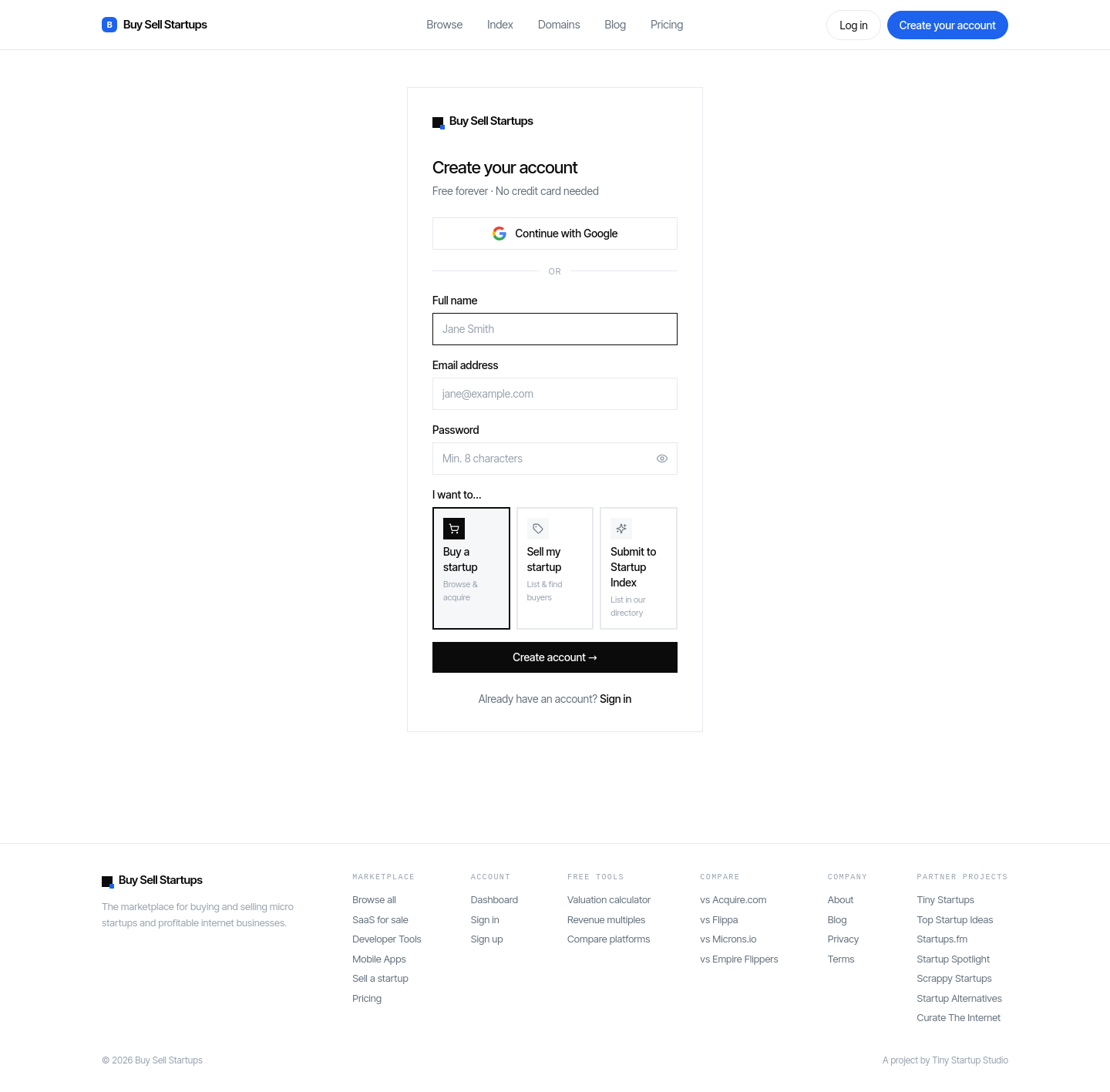 No credit card element