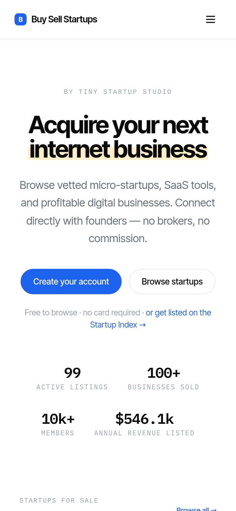 Homepage / Lander