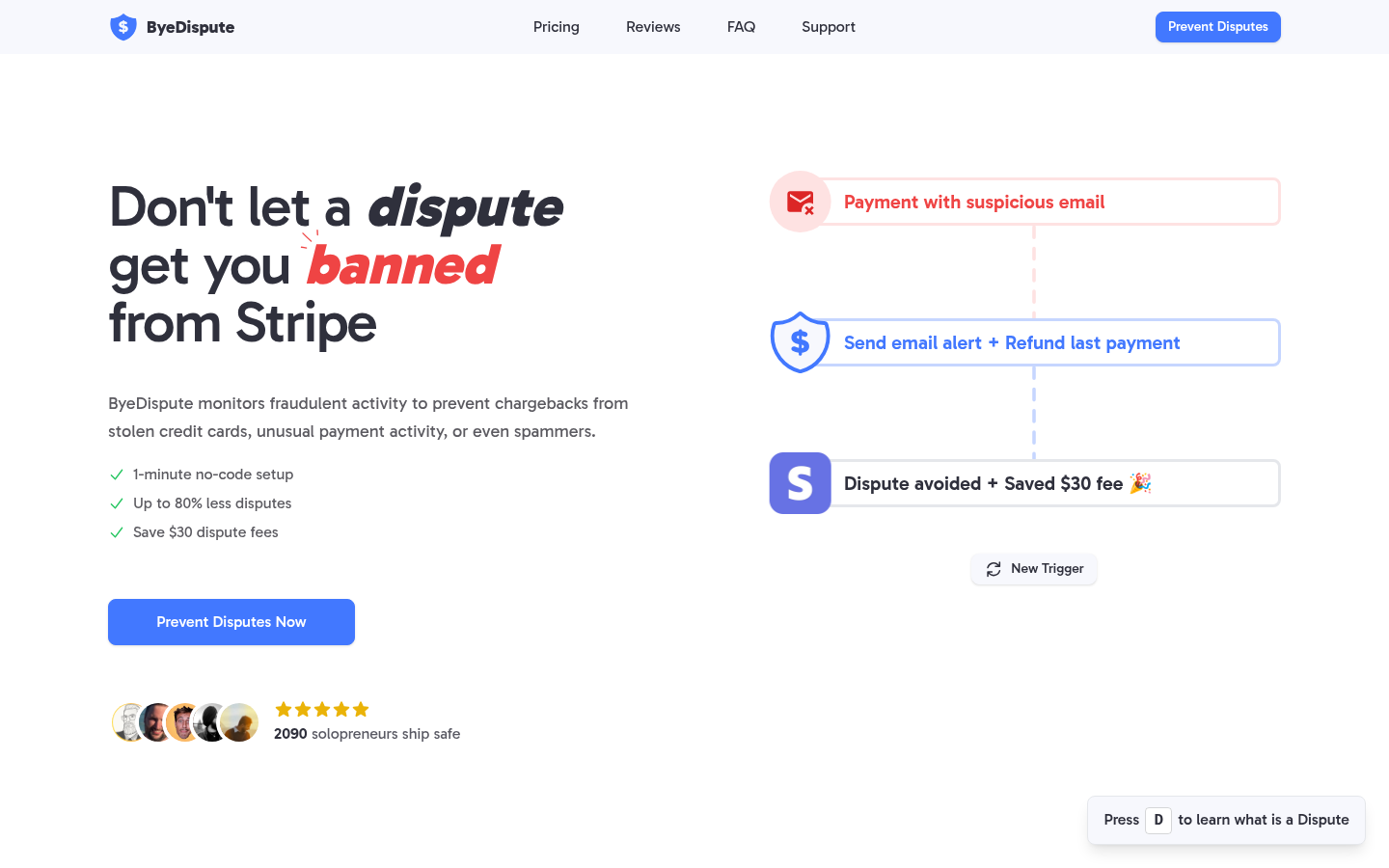 byedispute.com capture