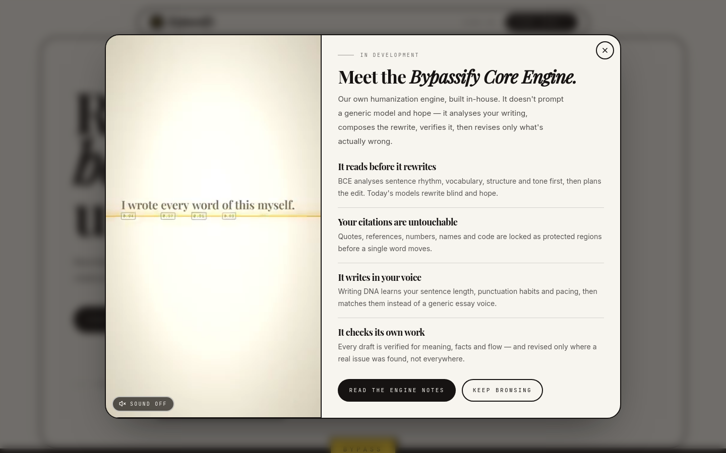 Above-the-fold capture of bypassify.online
