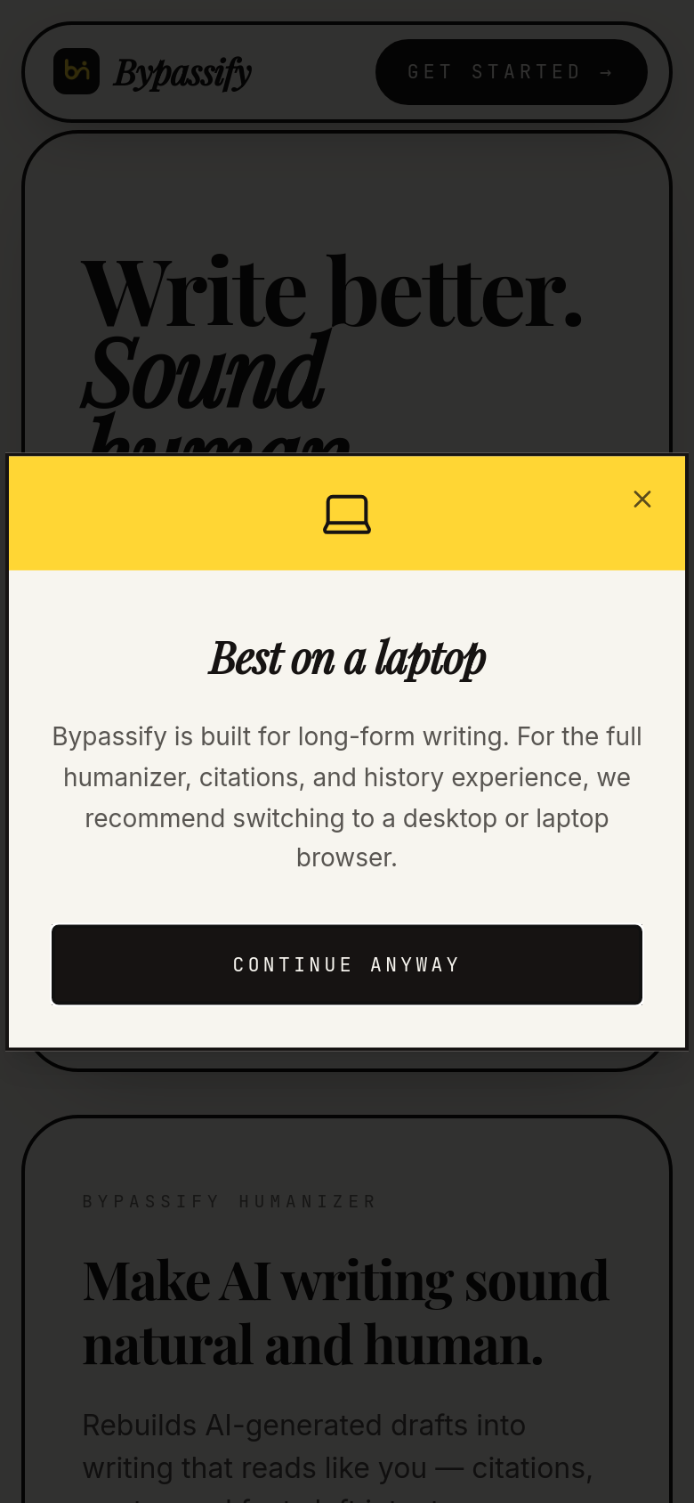 Homepage / Lander