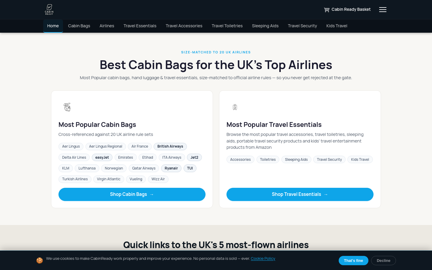 Captured Homepage / Lander