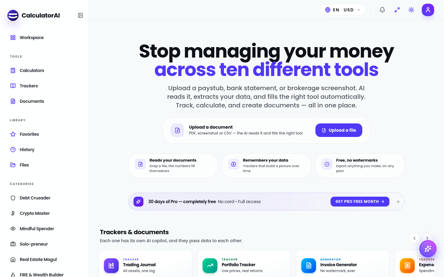 Captured Homepage / Lander