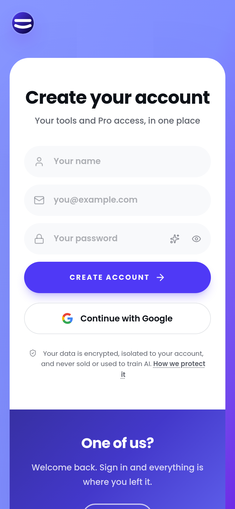 Signup