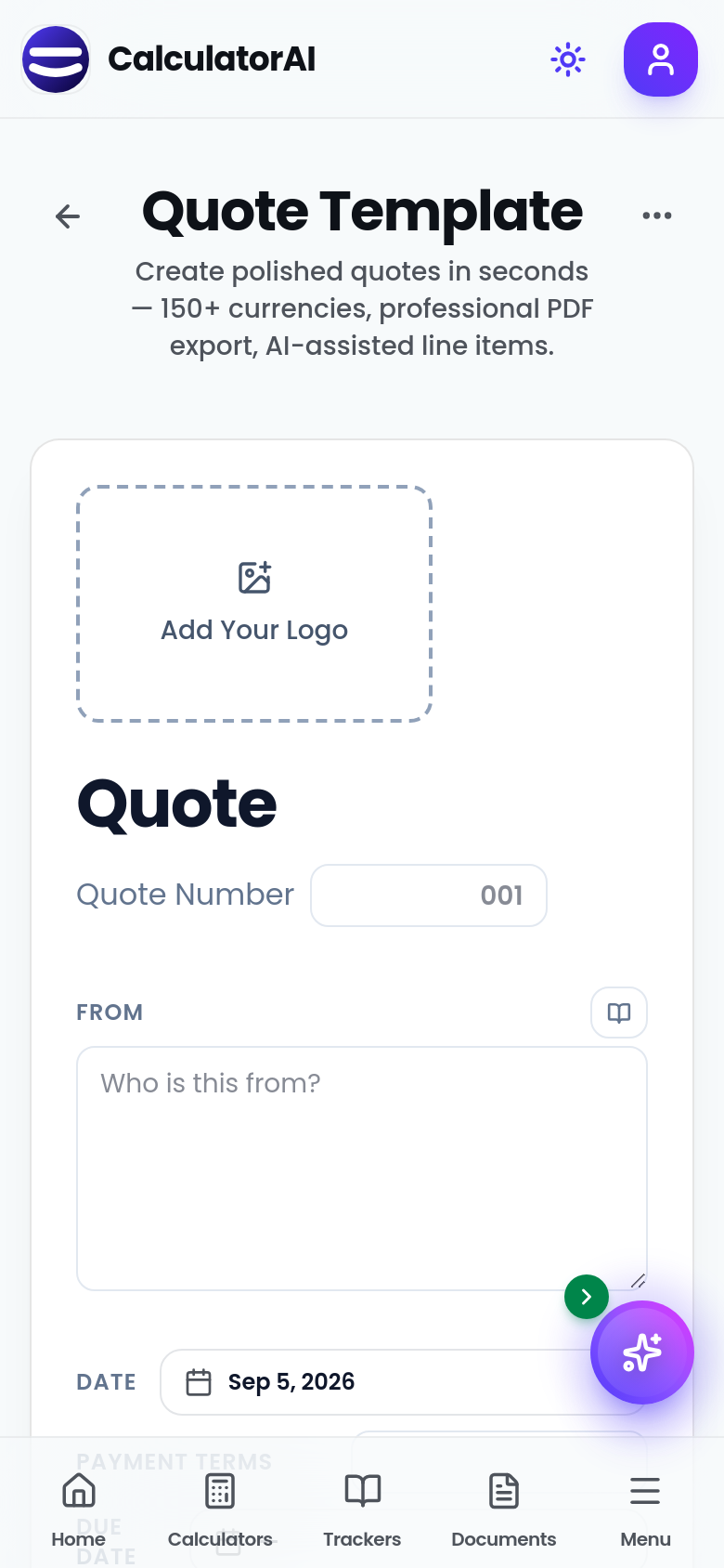Quote Template