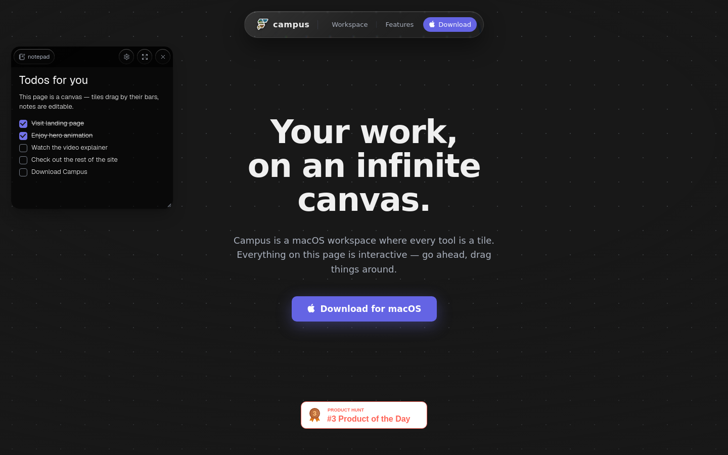 Captured Homepage / Lander