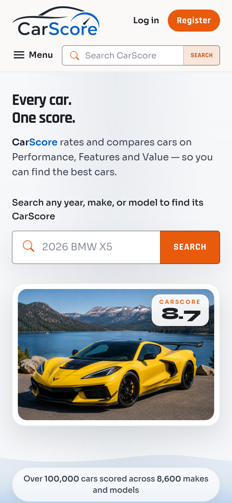 Homepage / Lander