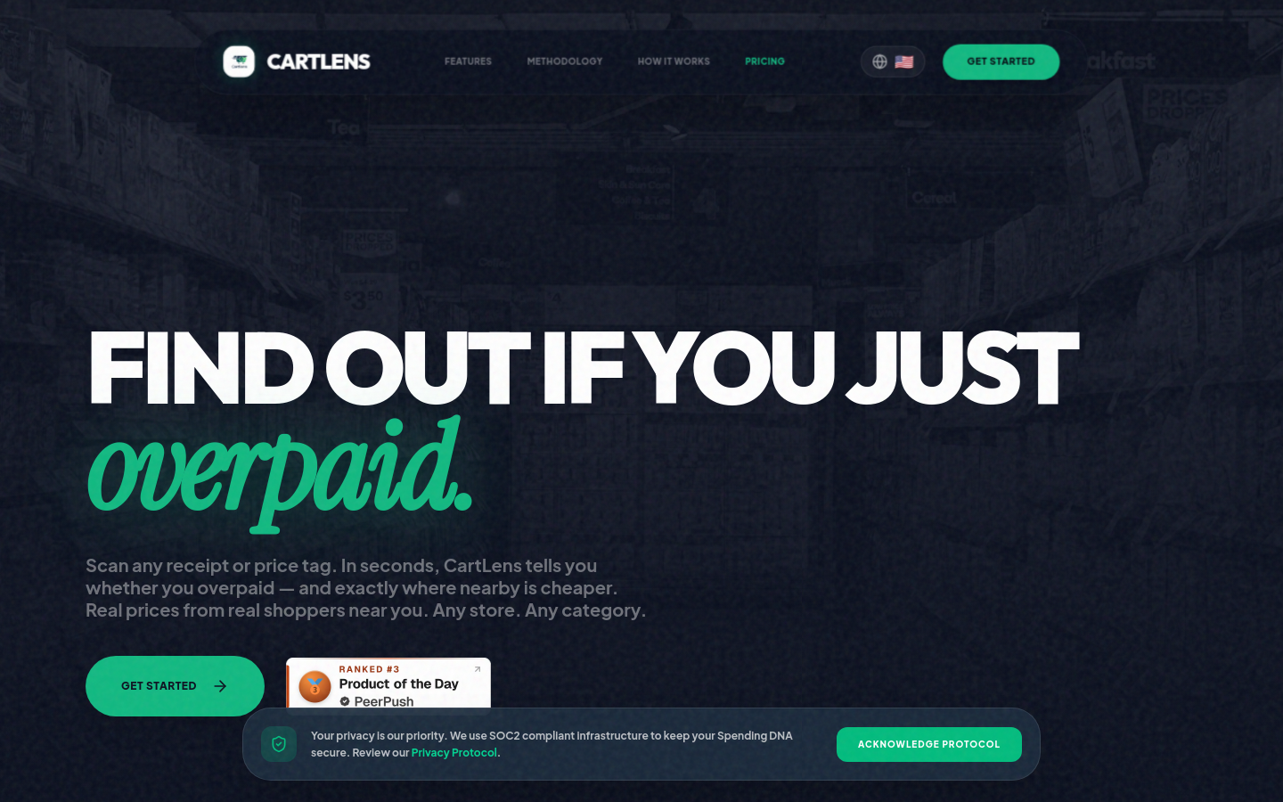 Captured Homepage / Lander