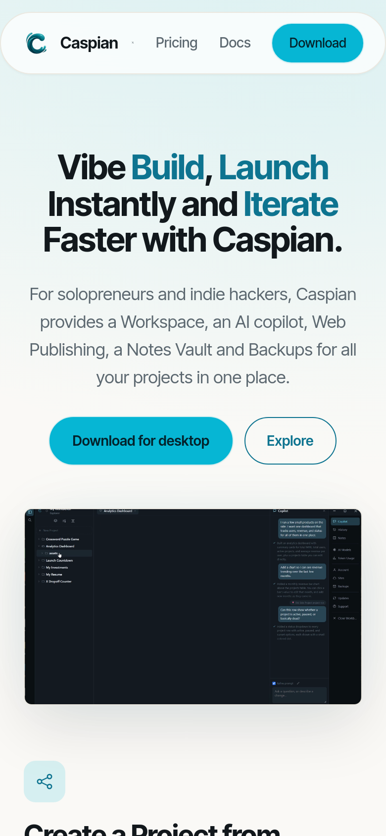 Homepage / Lander