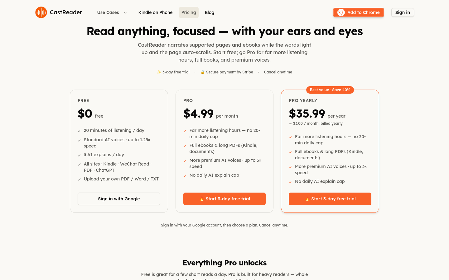 Pricing