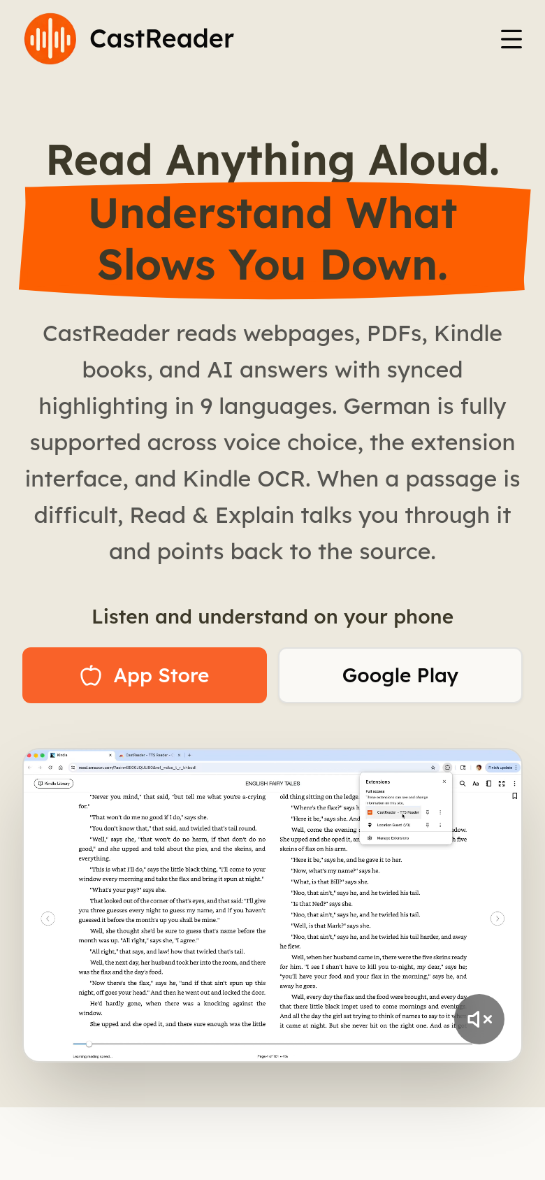 Homepage / Lander