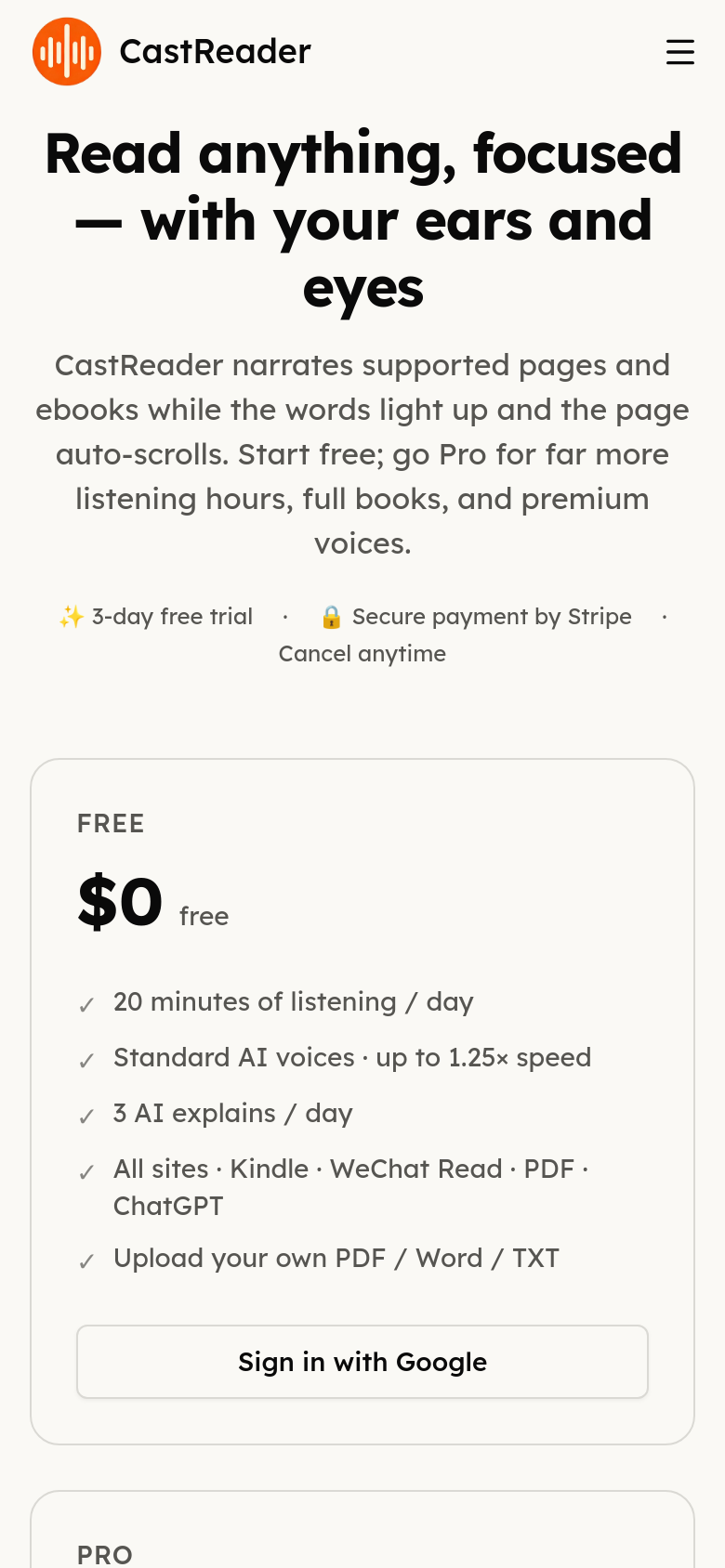 Pricing