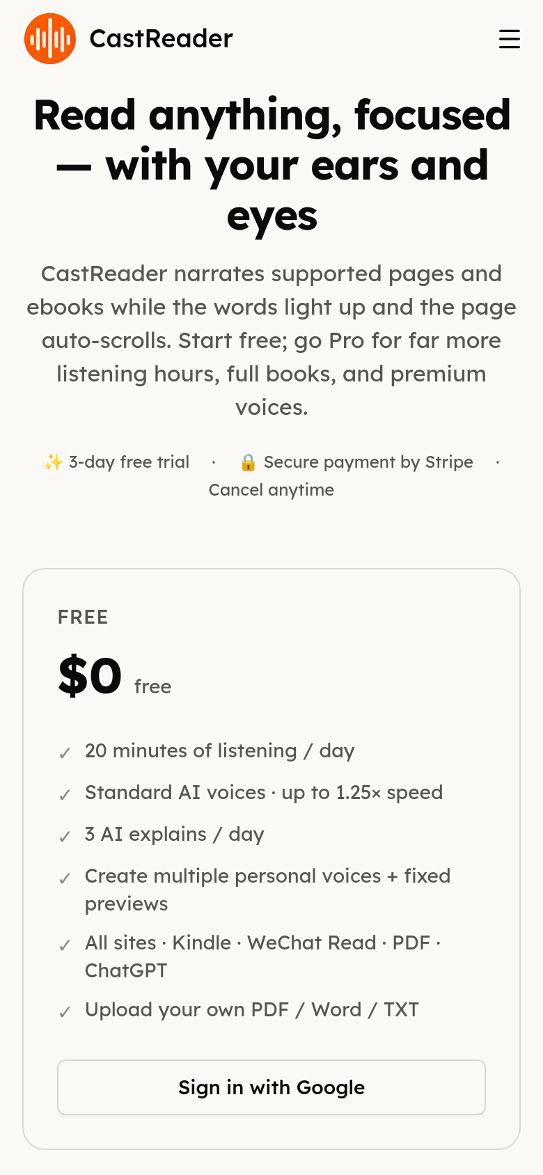 Pricing
