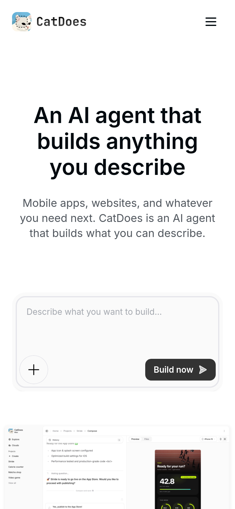 Homepage / Lander