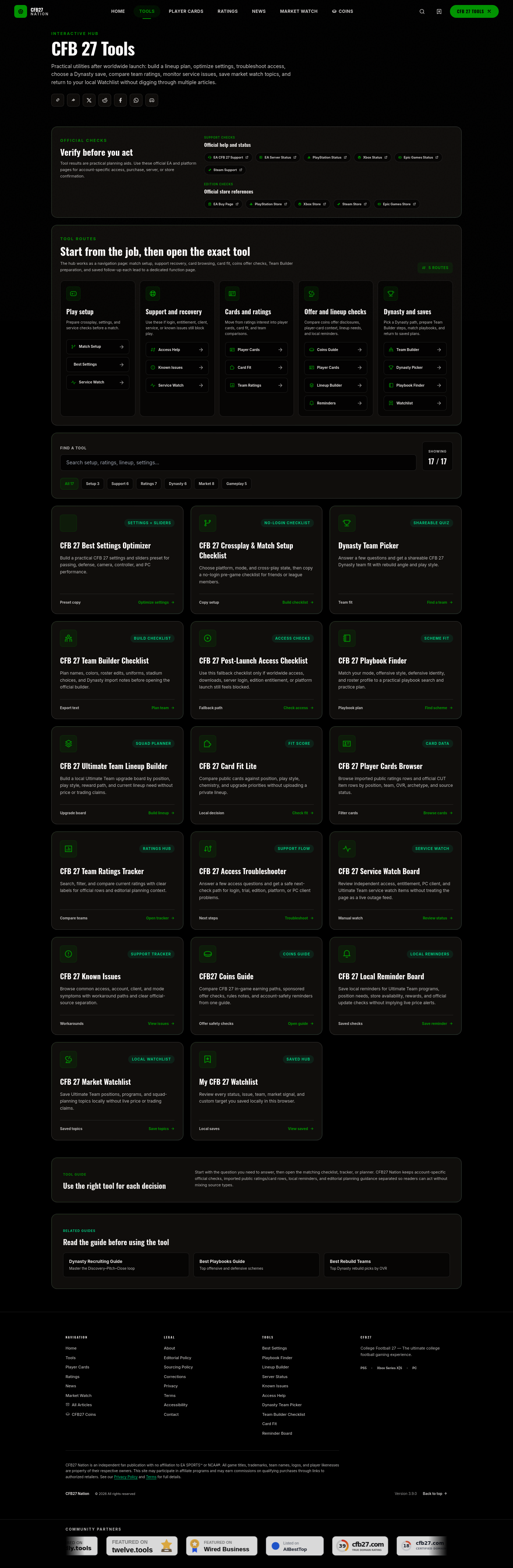 cfb27.com — Hero + Features