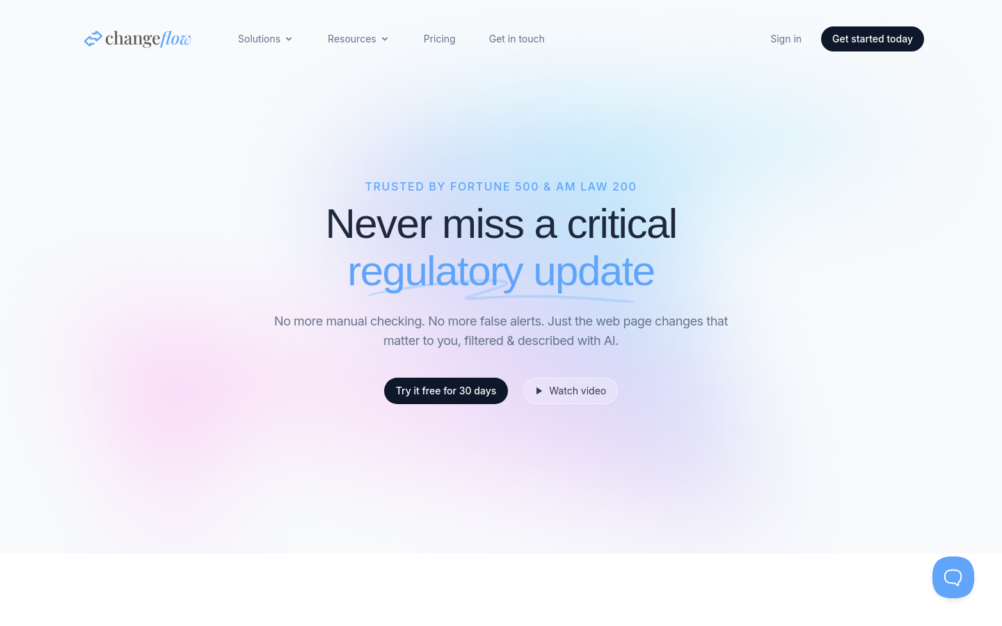 Captured Homepage / Lander