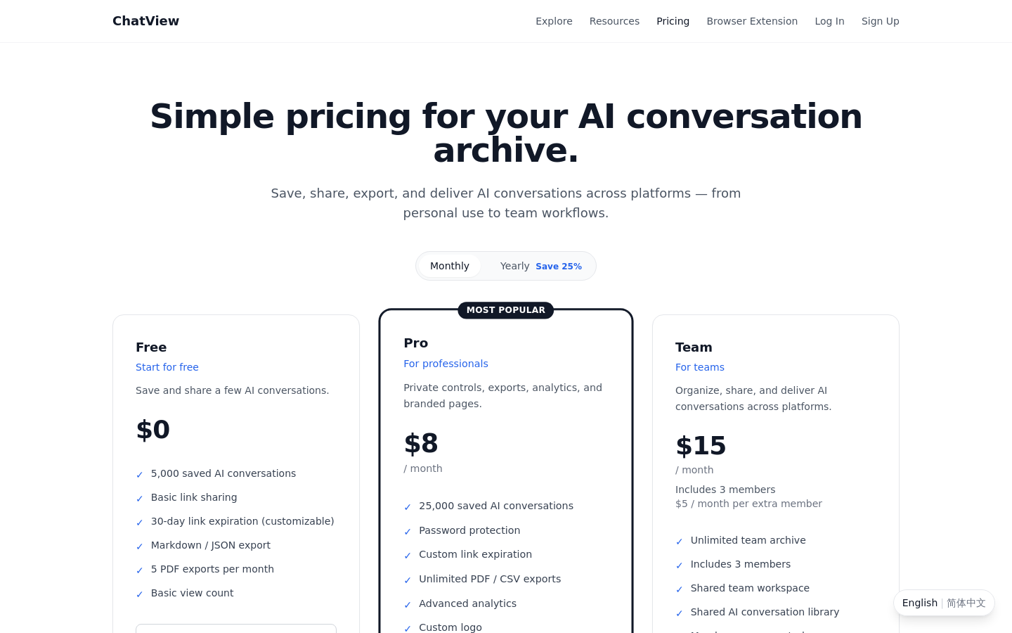 Pricing