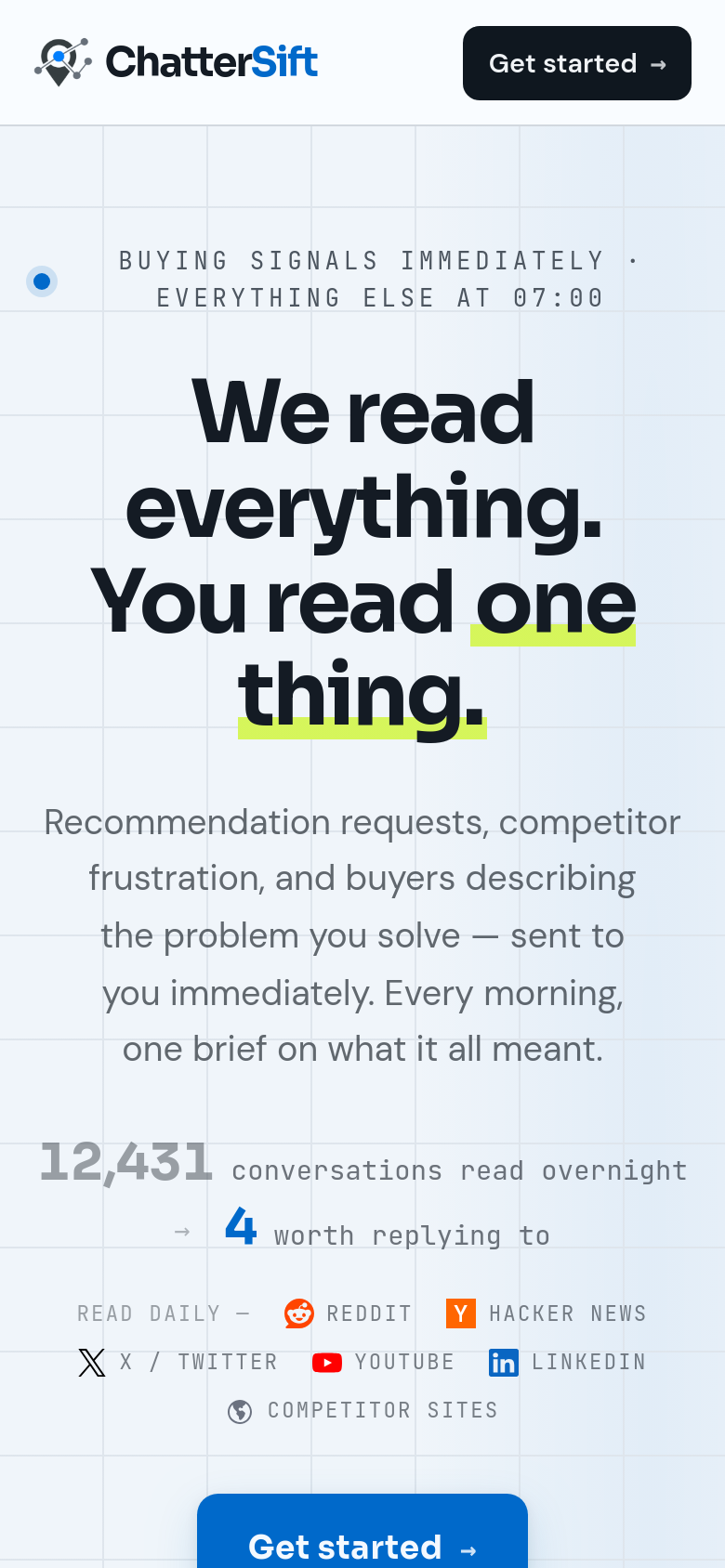 Homepage / Lander