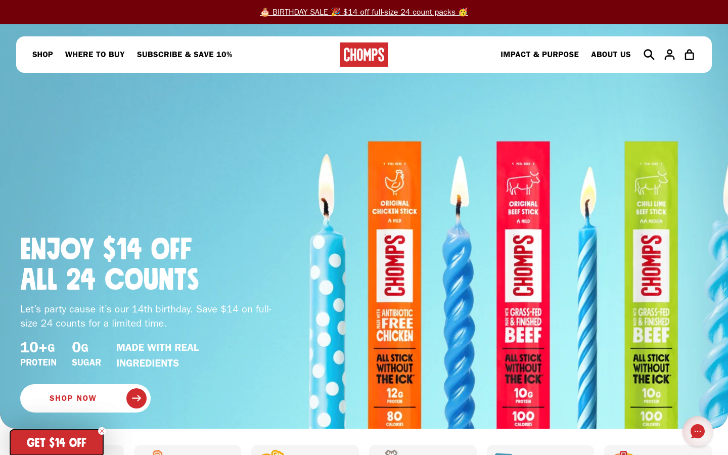 chomps.com home page