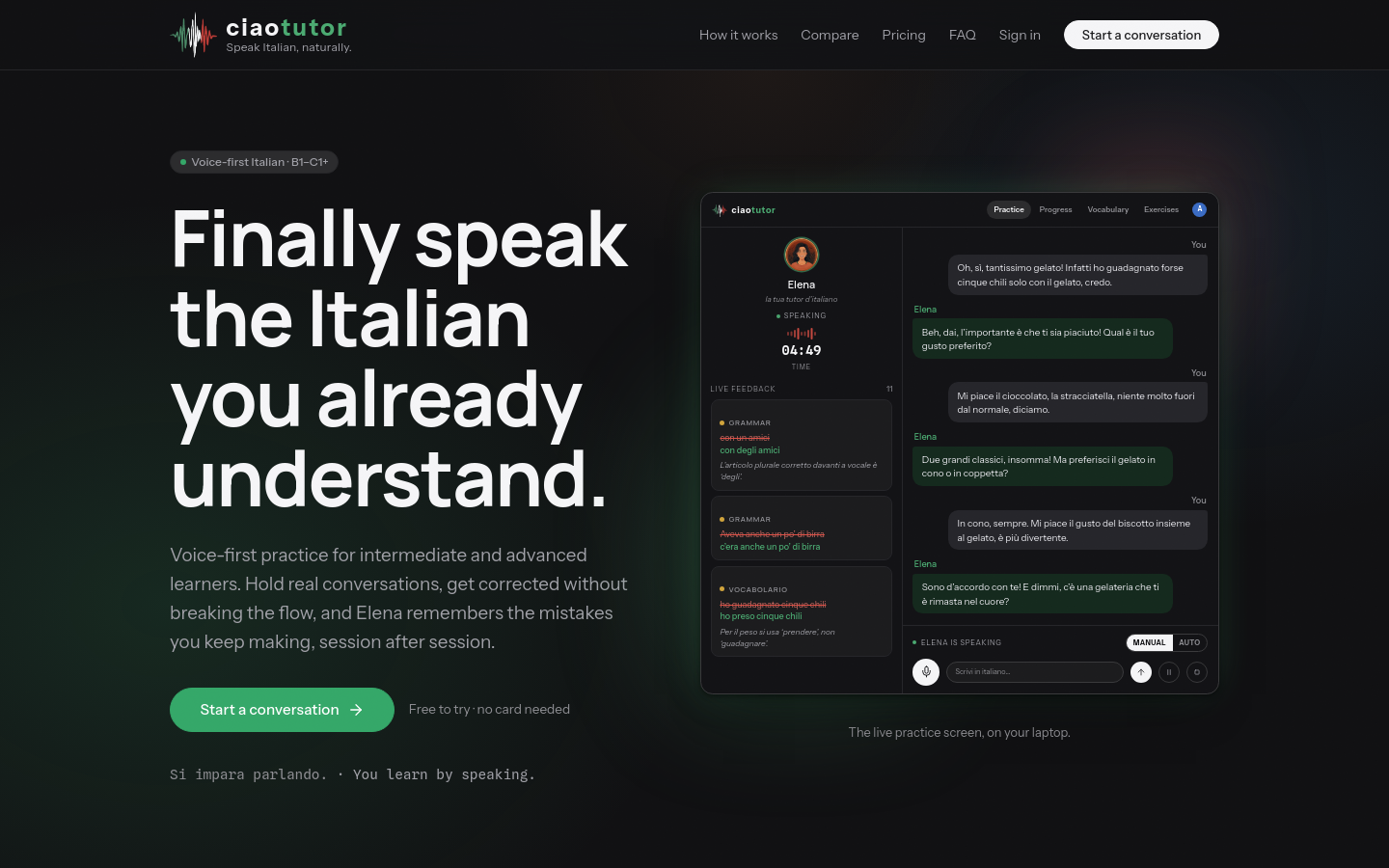 Captured Homepage / Lander