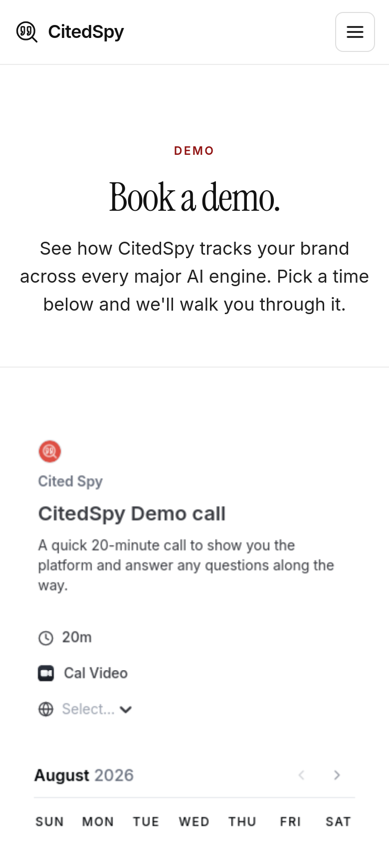 Book A Demo