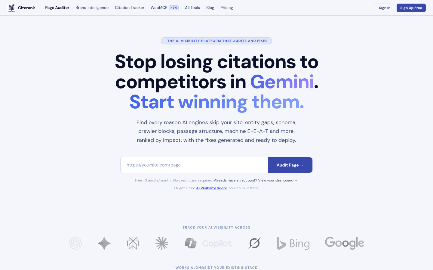 Captured Homepage / Lander
