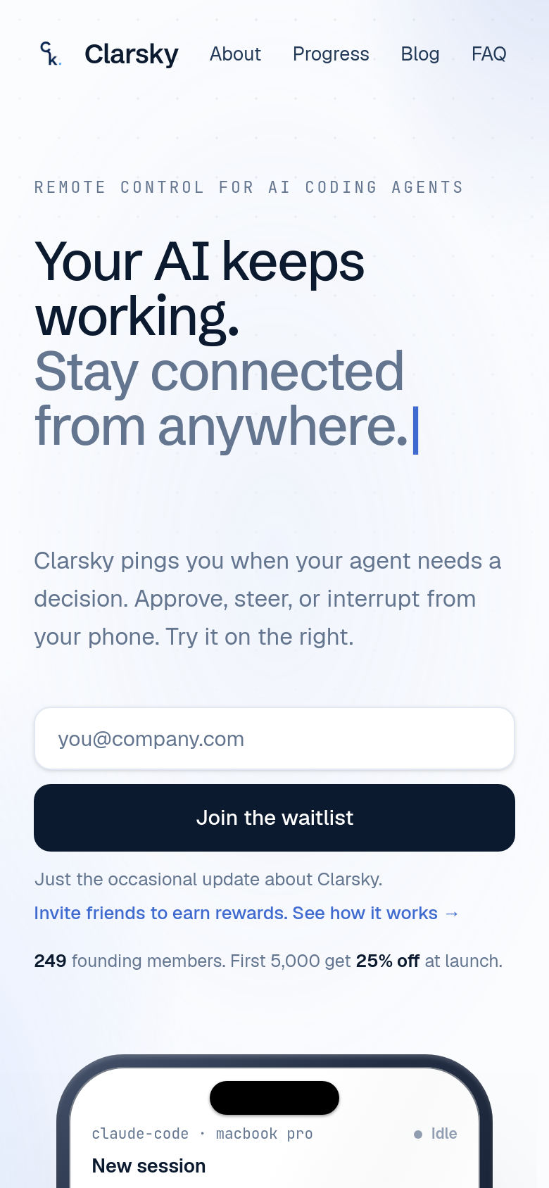 Homepage / Lander