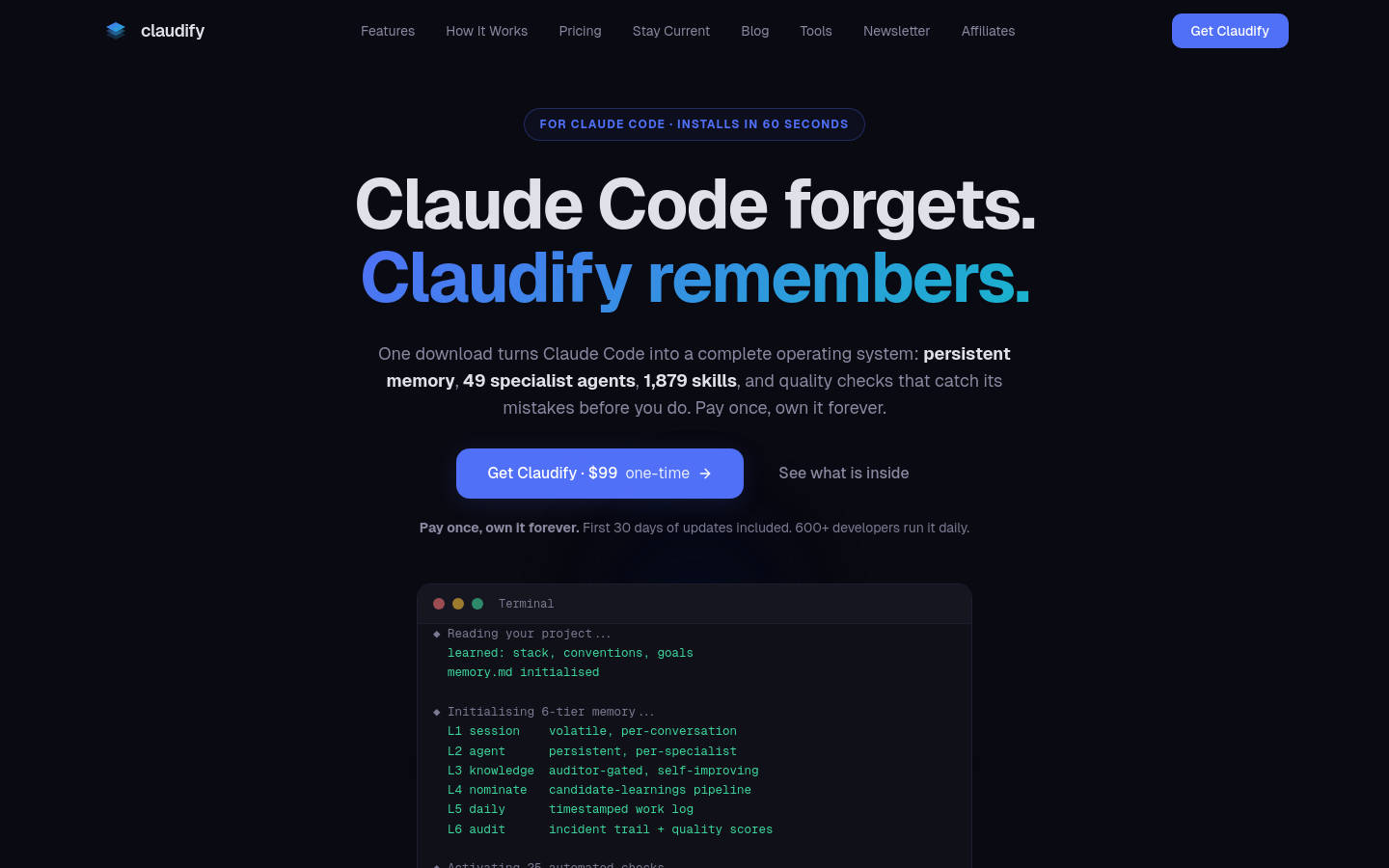 Captured Homepage / Lander
