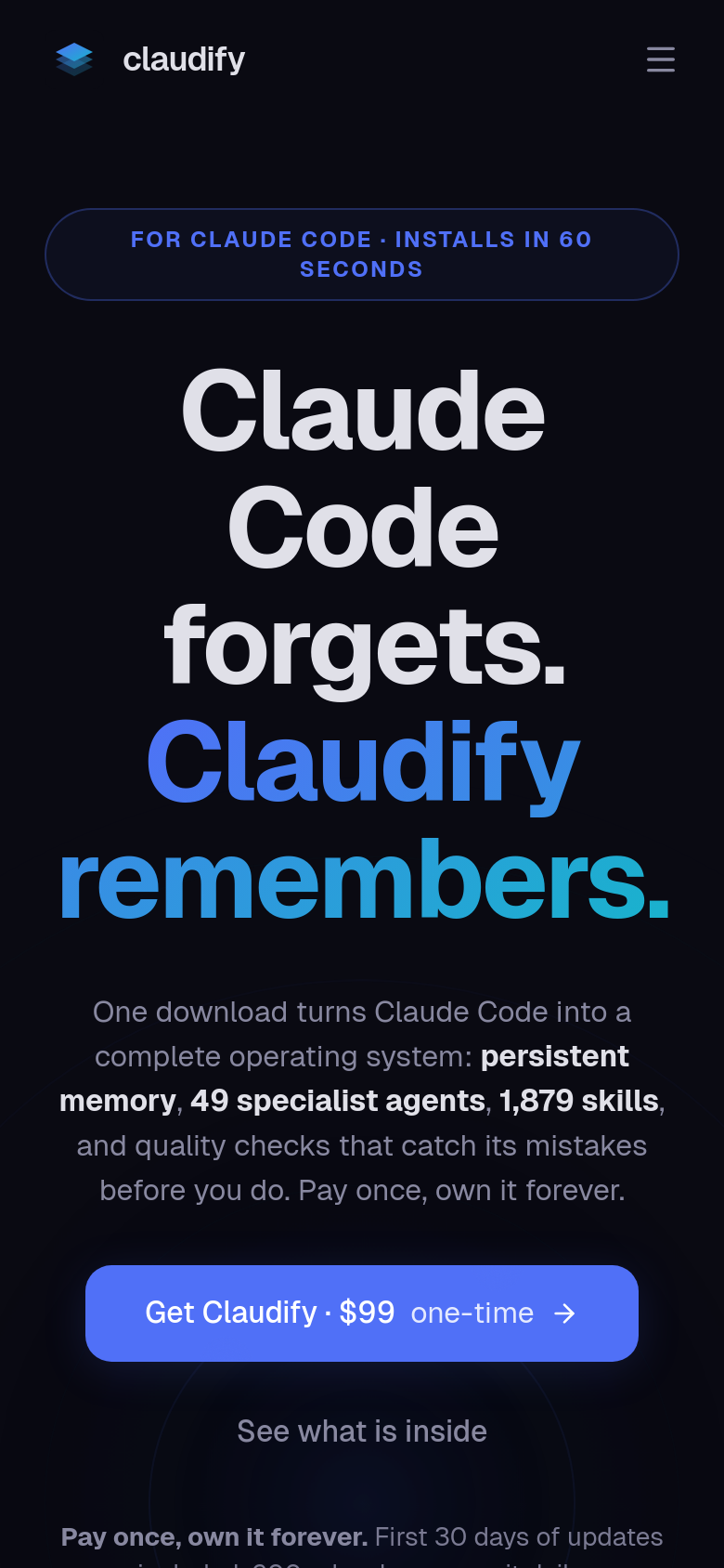 Homepage / Lander