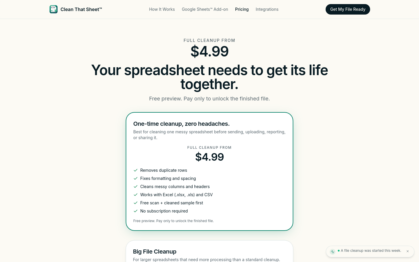 Pricing