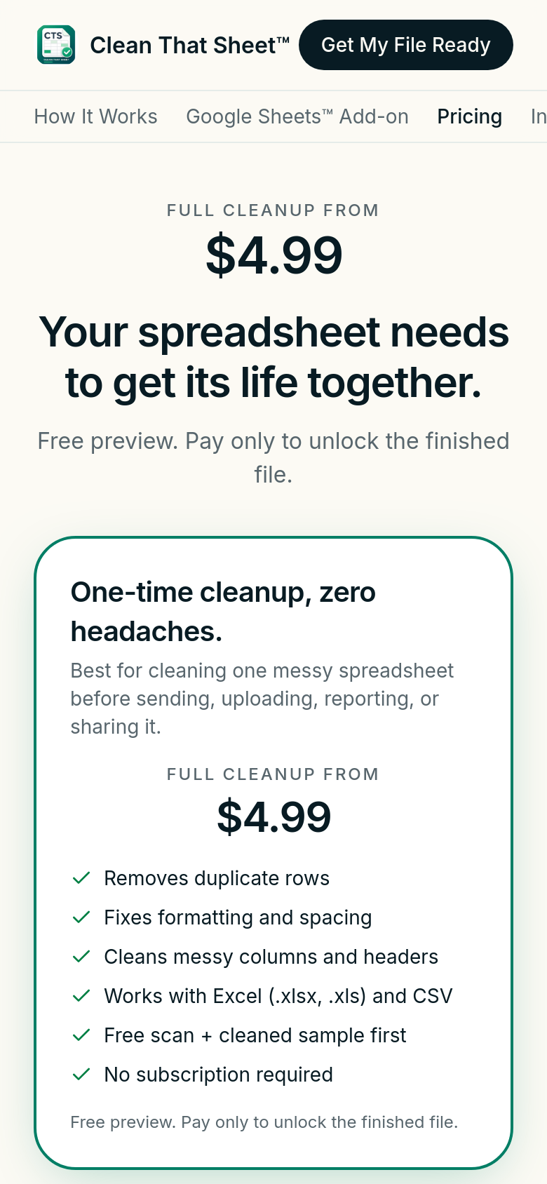 Pricing