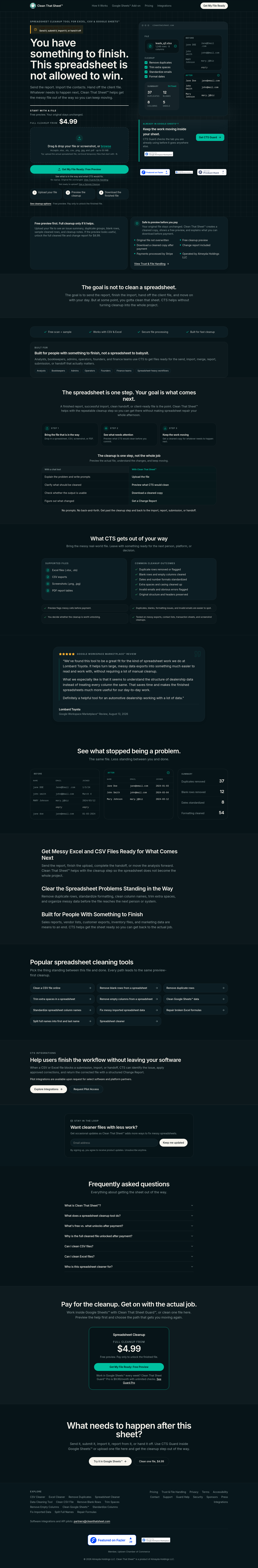 cleanthatsheet.com — 