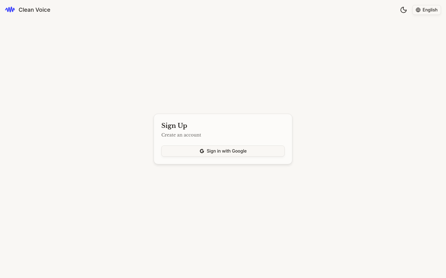 Sign Up