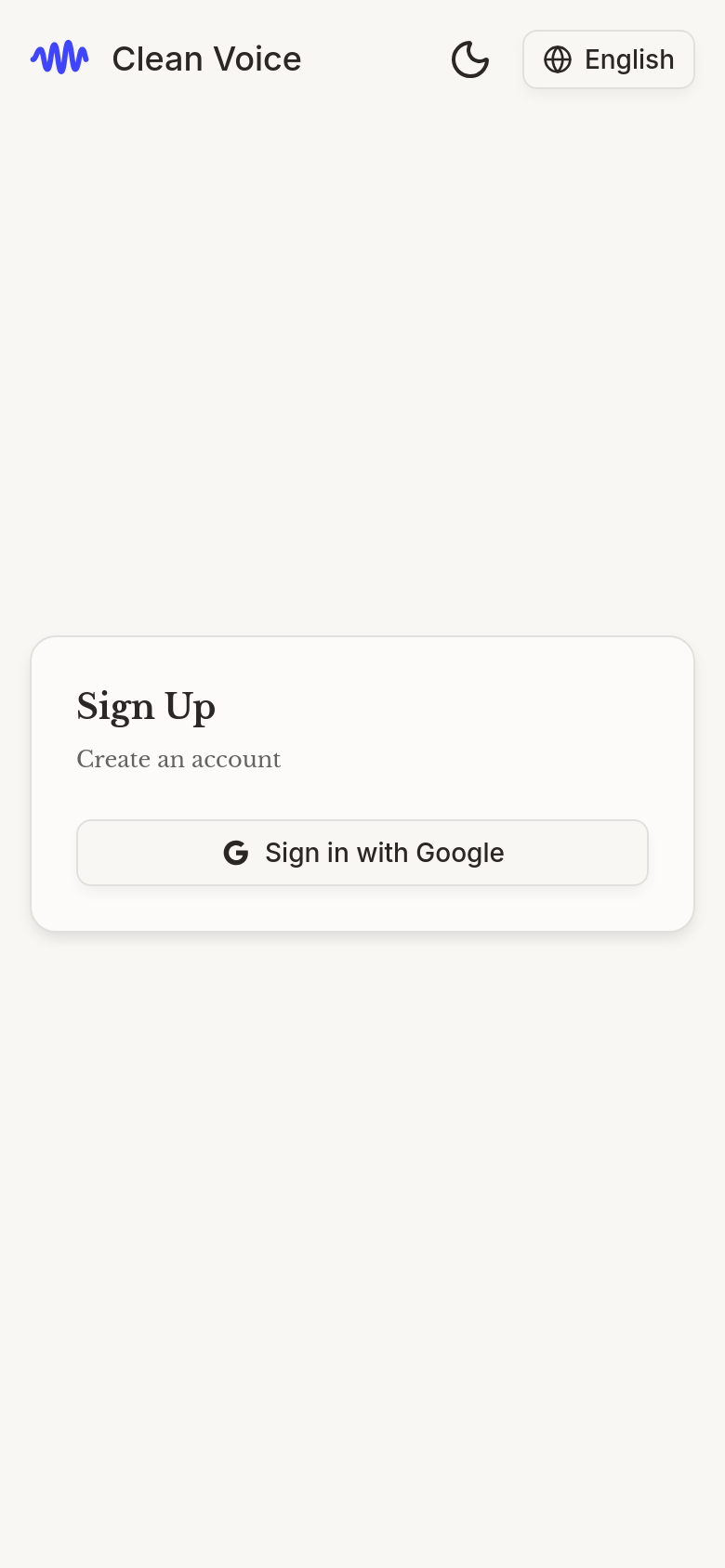 Sign Up