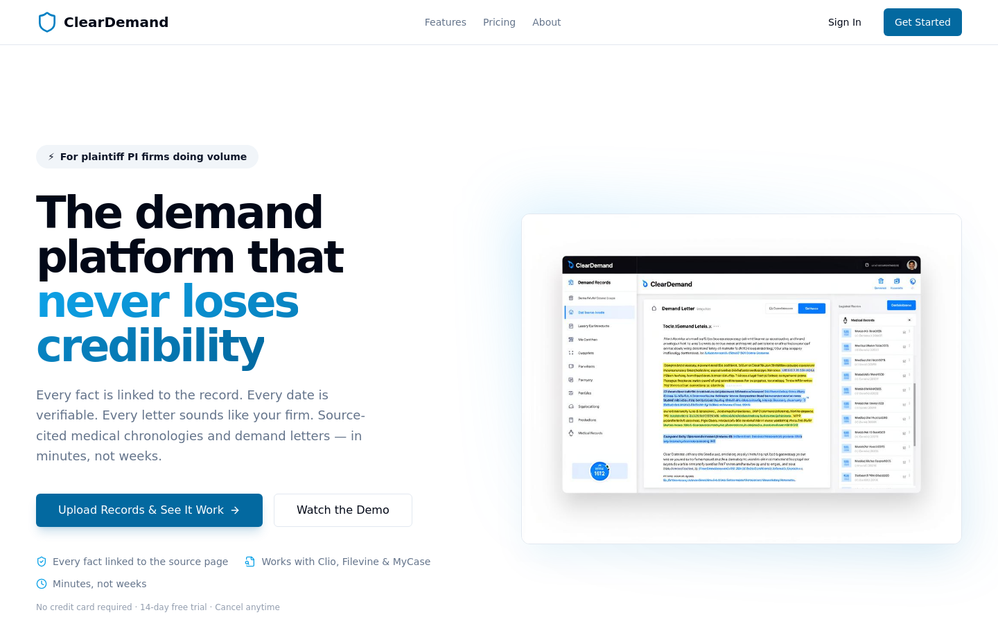 Captured Homepage / Lander