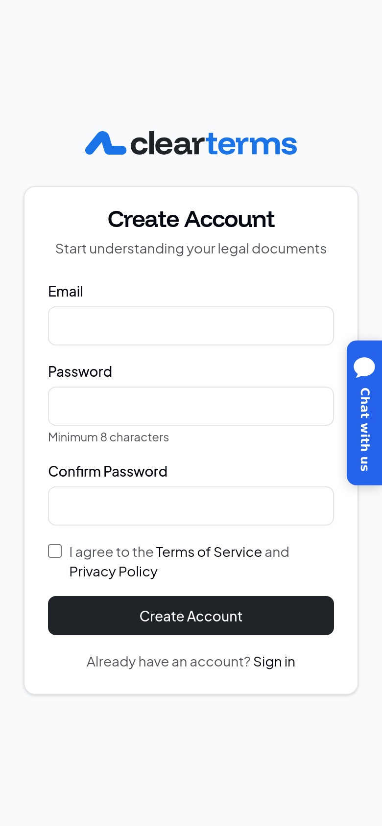 Signup