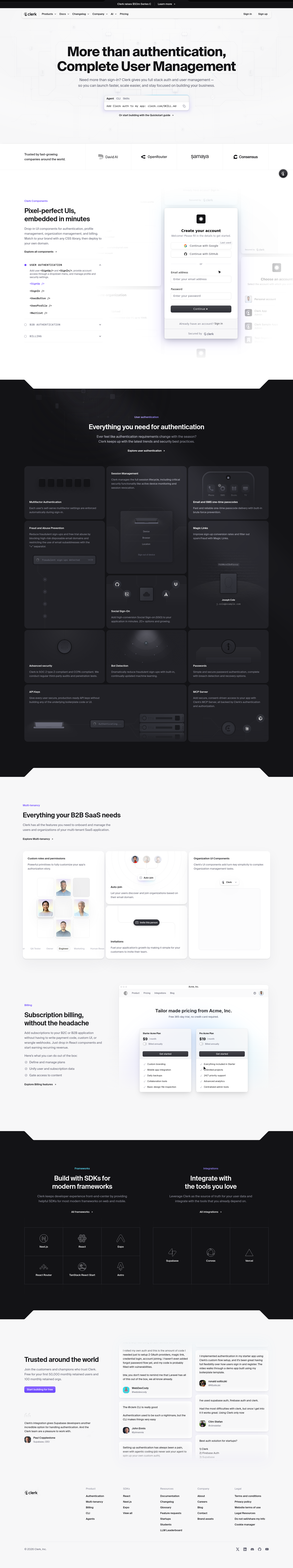 clerk.com — The Trust Wall