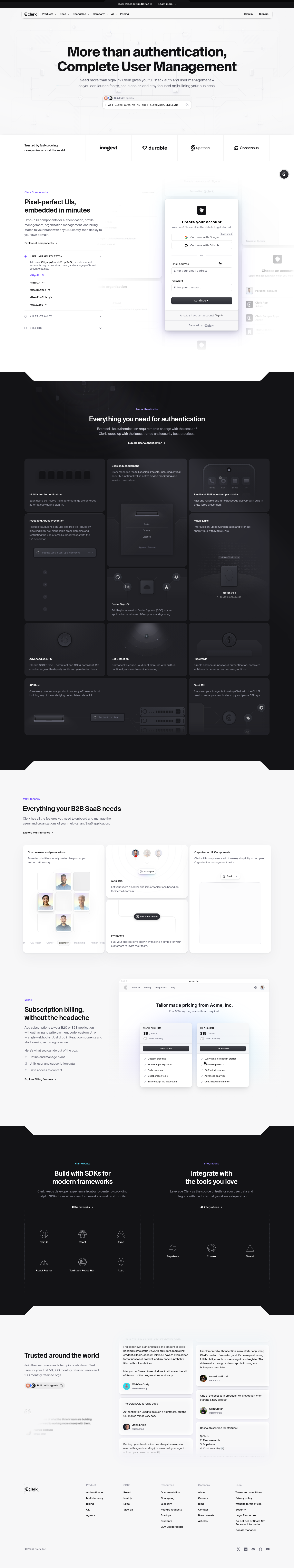clerk.com — The Trust Wall